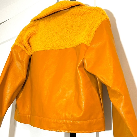 SHEIN Drop Shoulder Flap Detail Colorblock Jacket | Small - Picture 5 of 7